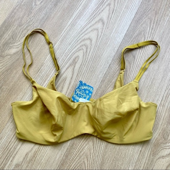 Free People NWT Intimately Yellow Bra/ Bralette w/ Underwire - Picture 1 of 8